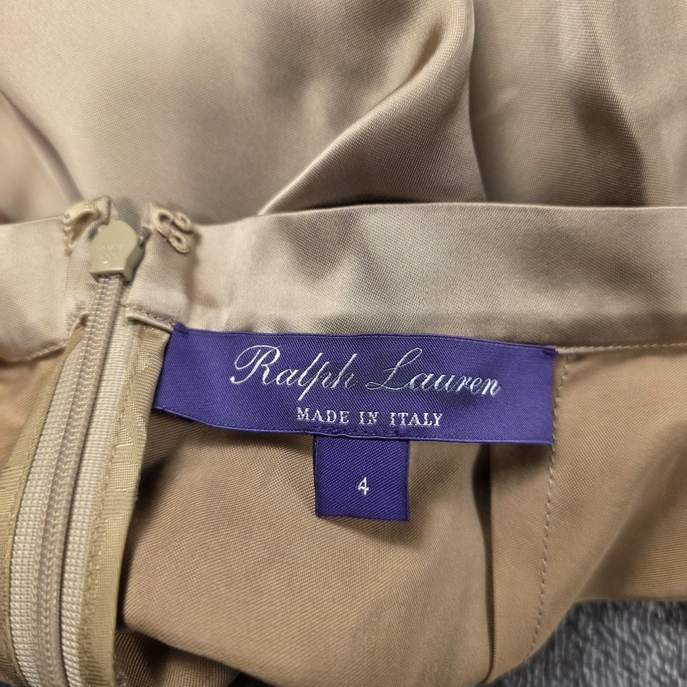 Ralph Lauren Purple Label Ellwood Cascade Ruffle Washed Satin Skirt Size 4 $2290 - Picture 3 of 11